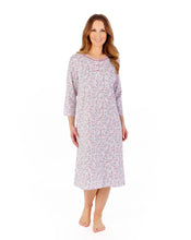 Load image into Gallery viewer, Slenderella Multicoloured Floral 42" Jersey Nightdress - NDW2106