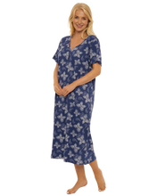 Load image into Gallery viewer, 100% Jersey Cotton Cap Sleeved Long Nightdress