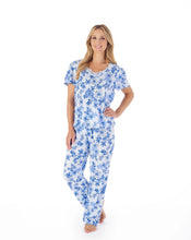 Load image into Gallery viewer, Slenderella Tonal Floral Printed Jersey Pull On Pyjama Set - PJ03114
