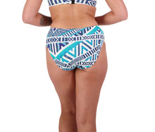 Load image into Gallery viewer, Moontide Shoulder Straps Tri Bikini Set - Tribal Geo