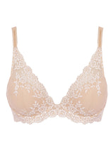 Load image into Gallery viewer, Wacoal Embrace Lace Plunge Bra - Naturally Nude / Ivory