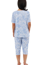 Load image into Gallery viewer, Indigo Sky Lucia Print Button Front Capri Pyjama Set