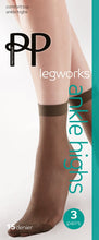 Load image into Gallery viewer, Pretty Polly LEGWORKS 15 DENIER LEGWORKS COMFORT TOP ANKLE HIGHS 3 PAIR PACK - PLGZ14