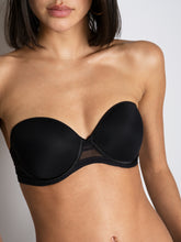 Load image into Gallery viewer, Passionata Rhythm Bandeau T-shirt Bra - Black