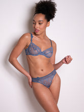 Load image into Gallery viewer, Passionata White Nights Balconette Bra - Blue Petrol