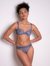 Load image into Gallery viewer, Passionata White Nights Thong - Blue Petrol