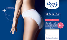 Load image into Gallery viewer, Sloggi Basic+ Tai Brief 4 Pack - White