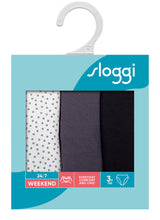 Load image into Gallery viewer, Sloggi 24/7 Weekend Tai Brief 3 Pack - Black Combination