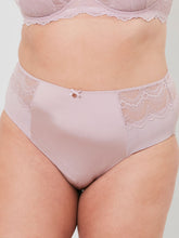 Load image into Gallery viewer, Oola Lingerie Fan Lace High Waist Brief - Nude