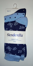 Load image into Gallery viewer, Slenderella Butterfly Leisure Sock - LS186 - 2 Pair Pack