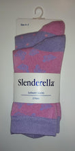 Load image into Gallery viewer, Slenderella Butterfly Leisure Sock - LS186 - 2 Pair Pack
