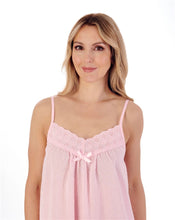 Load image into Gallery viewer, Slenderella Circular Dobby Dot 40'' Adjustable Strap Nightdress - ND01230