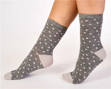 Load image into Gallery viewer, Slenderella Scottie Dog And Heart Leisure Socks - LS175 - 2 Pair Pack