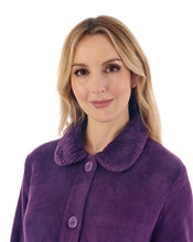 Load image into Gallery viewer, Slenderella 46" Mini Waffle Button Through Housecoat - HC4301