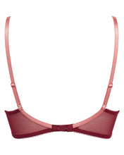 Load image into Gallery viewer, Gossard Superboost Lace Non-Padded Plunge Bra - Cranberry/Raspberry Sorbet