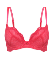 Load image into Gallery viewer, Gossard Superboost Lace Non-Padded Plunge Bra - Diva Pink