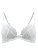 Load image into Gallery viewer, Gossard Superboost Lace Non-Padded Plunge Bra - White