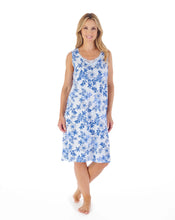 Load image into Gallery viewer, Slenderella Tonal Floral Print 40'' Built Up Shoulder Nightdress - ND03111