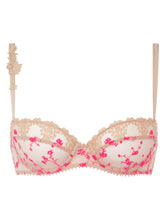 Load image into Gallery viewer, Passionata White Nights Balconette Bra - Cappucino/Fluo Pink