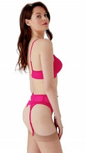 Load image into Gallery viewer, Gossard Superboost Lace Suspender - Vivacious Pink