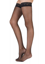 Load image into Gallery viewer, Pretty Polly Nylons 10 Denier Gloss Lace Top Hold Ups - PNAF85
