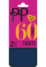 Load image into Gallery viewer, Pretty Polly EVERYDAY OPAQUES 60 DENIER TIGHTS 2 PAIR PACK - PNERM5