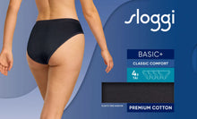 Load image into Gallery viewer, Sloggi Basic+ Tai Brief 4 Pack - Black
