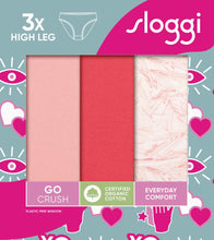 Load image into Gallery viewer, Sloggi Go Crush High Leg Knickers - Red/Pink Combination
