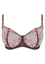 Load image into Gallery viewer, Fantasie Adrienne Underwired Balconette Bra - Charcoal Bloom
