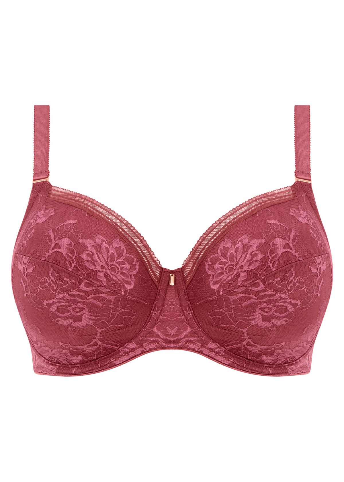 Fantasie Fusion Lace Full Cup Side Support Bra - Rosewood