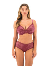 Load image into Gallery viewer, Fantasie Fusion Lace Plunge Bra - Rosewood
