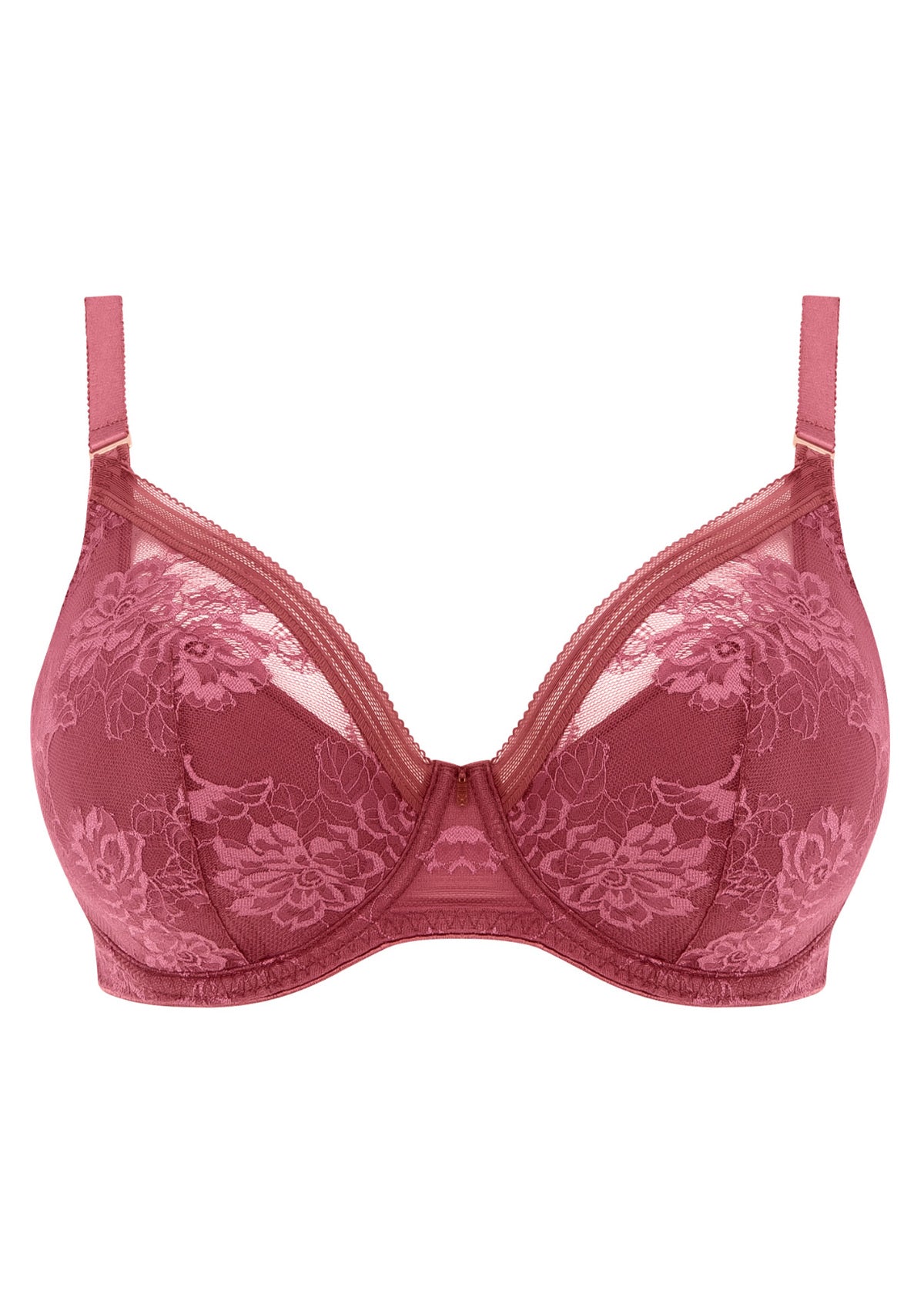 Fantasie Fusion Lace Plunge Bra - Rosewood