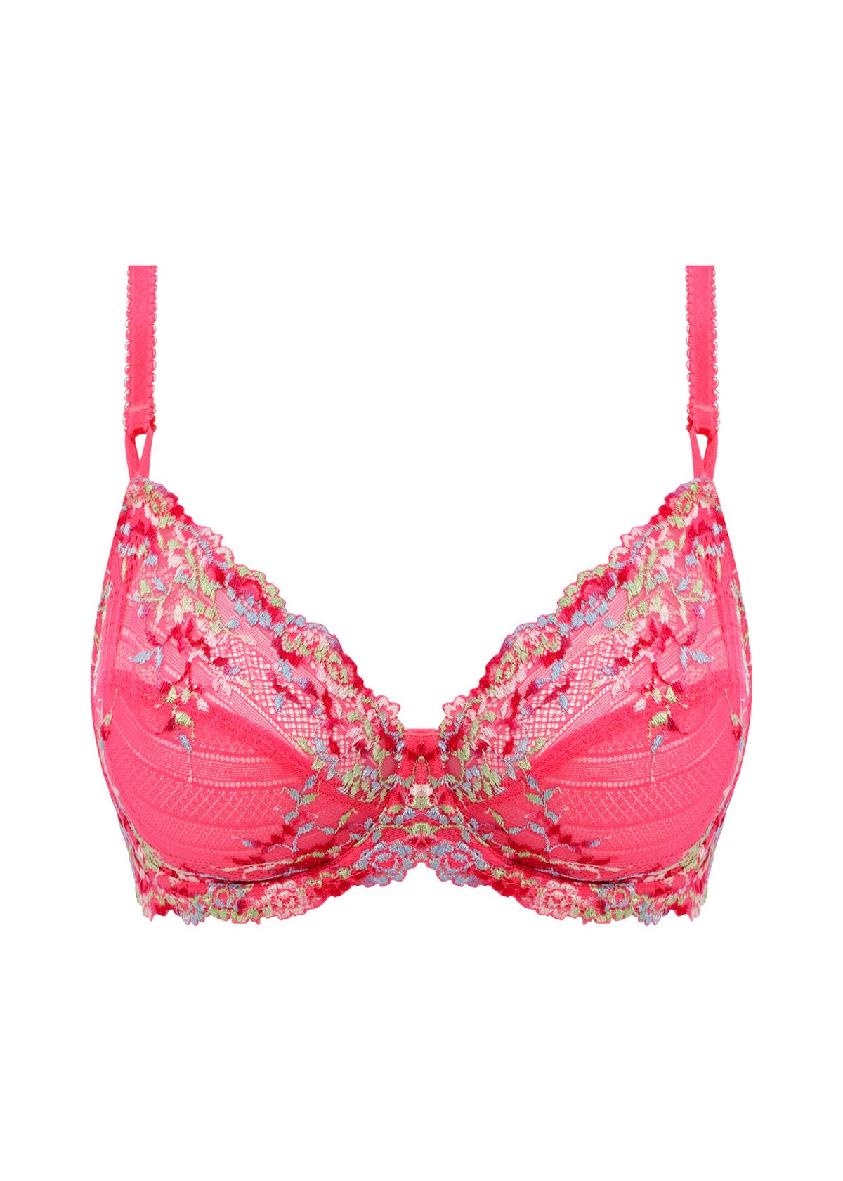 Wacoal Embrace Lace Underwired Bra - Hot Pink / Multi