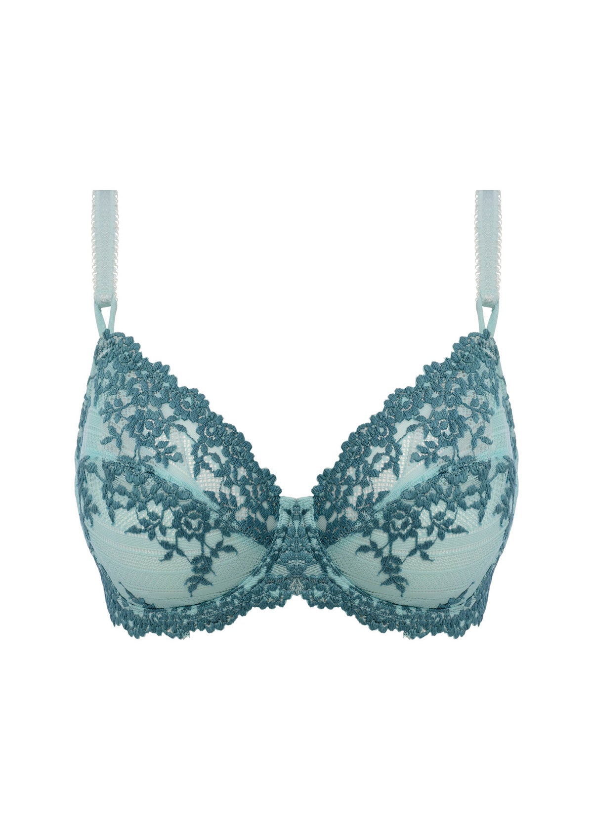 Wacoal Embrace Lace Underwired Bra - Eggshell Blue / Brittany Blue