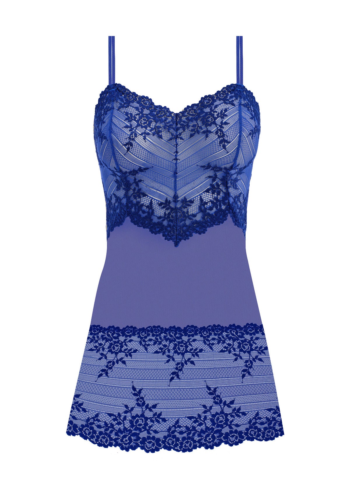 Wacoal Embrace Lace Chemise - Beaucoup Blue / Bellwether Blue