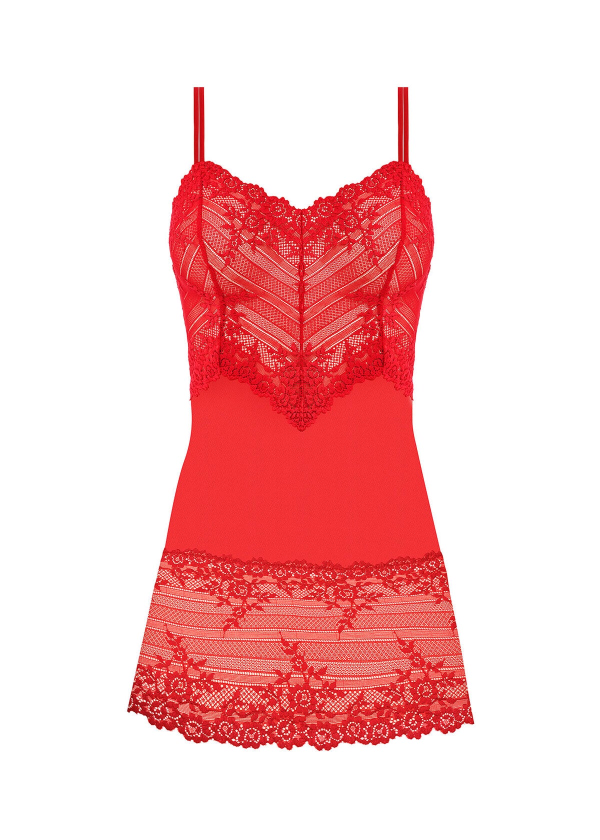 Wacoal Embrace Lace Chemise - Equestrian Red