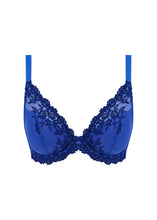 Load image into Gallery viewer, Wacoal Embrace Lace Plunge Bra - Beaucoup Blue / Bellwether Blue
