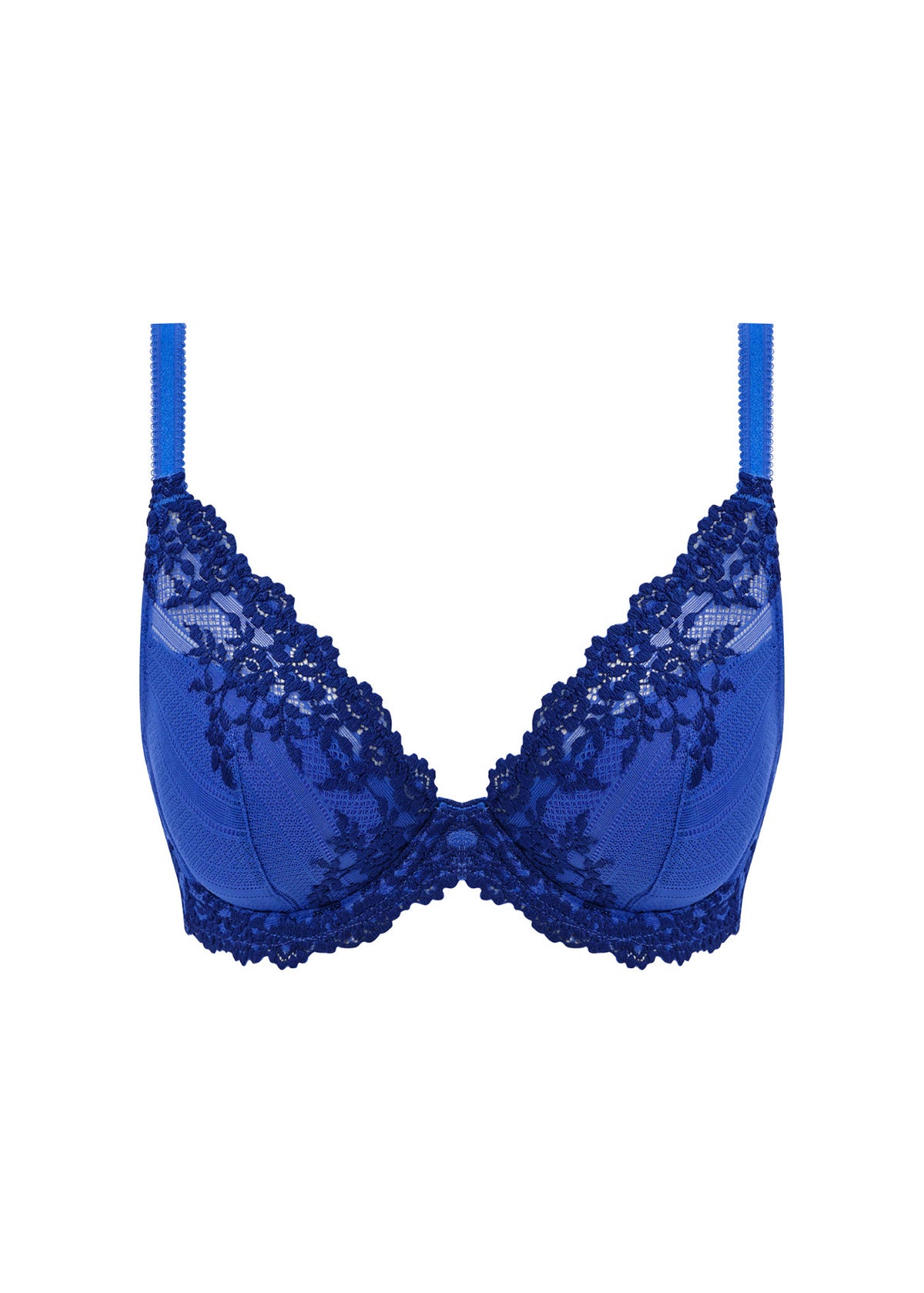 Wacoal Embrace Lace Plunge Bra - Beaucoup Blue / Bellwether Blue