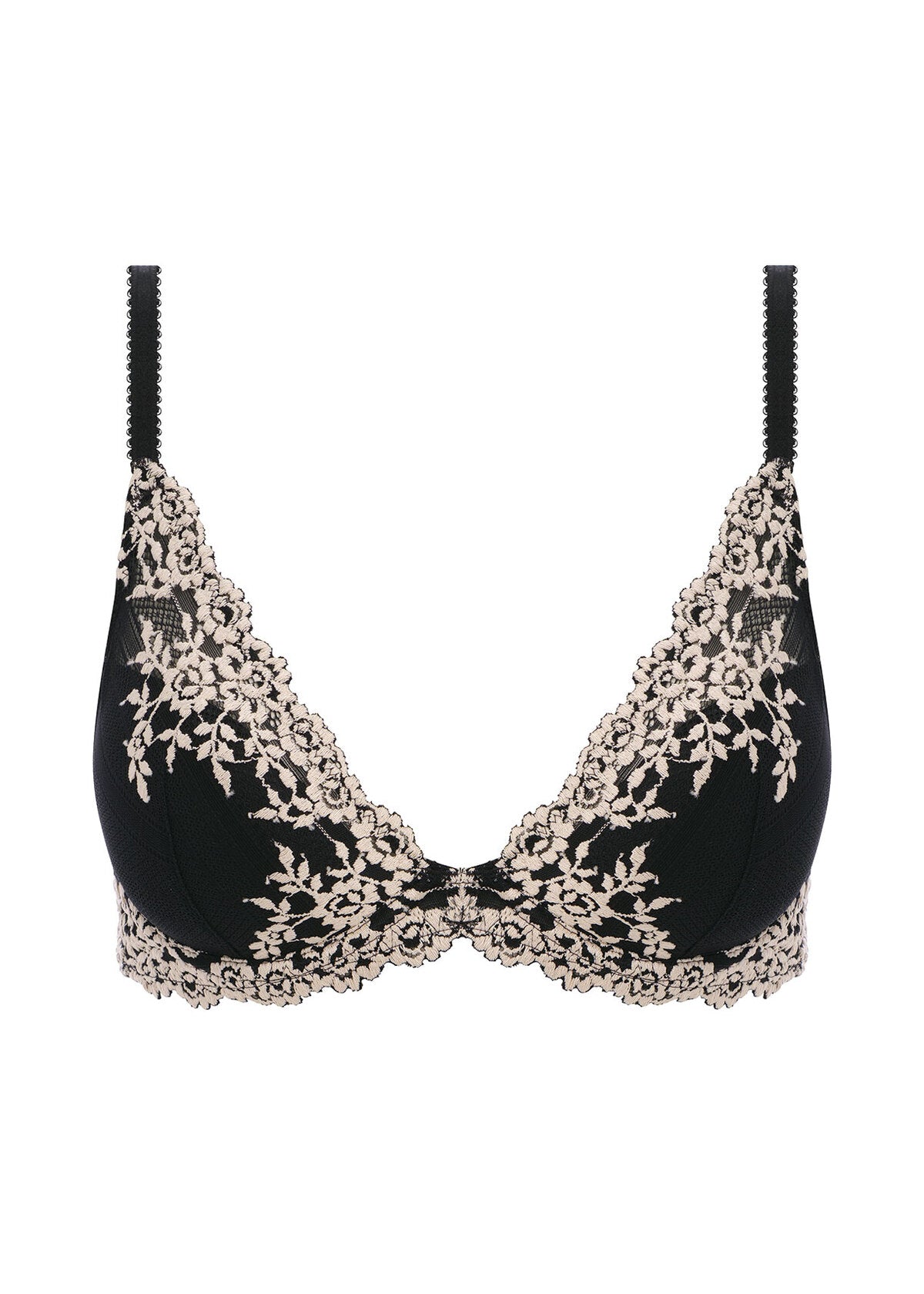 Wacoal Embrace Lace Plunge Bra - Black