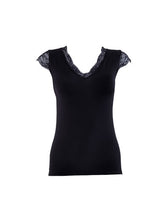 Load image into Gallery viewer, Blackspade Comfort Classics Lace V Neck Singlet - 1348
