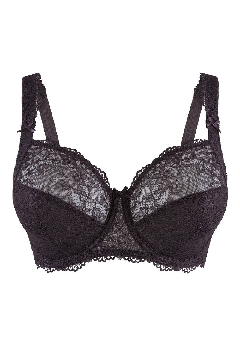 LingaDore Daily Collection Full Coverage Lace Bra - Dark Pepper