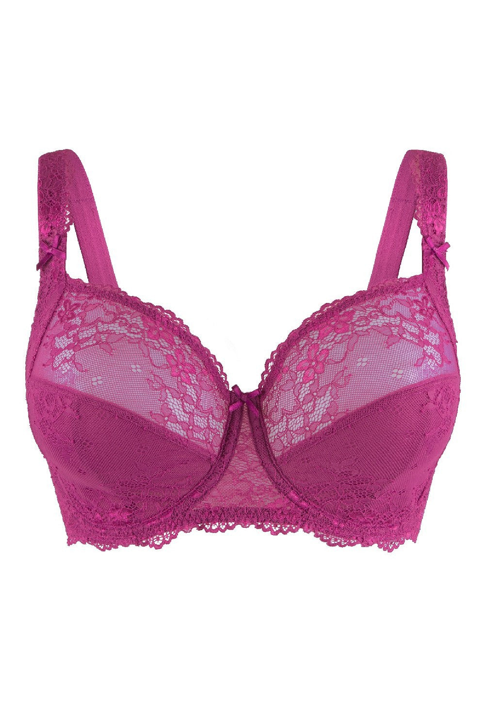 LingaDore Daily Collection Full Coverage Lace Bra - Raspberry