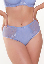 Load image into Gallery viewer, LingaDore Daily Collection High Waist Brief - Misty Blue Jacquard
