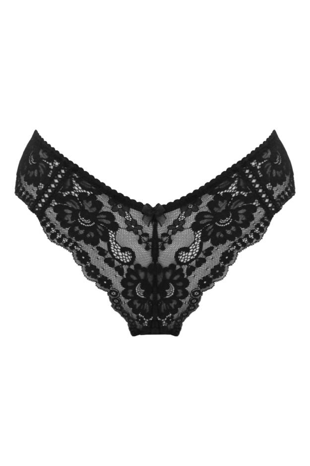 Pour Moi Fleur Cheeky V-Shaped Brief - Black