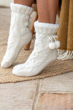 Load image into Gallery viewer, Pour Moi Cosy Cable Knit Lined Slipper Sock - 23203
