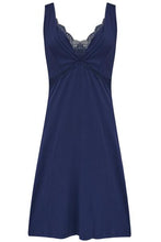 Load image into Gallery viewer, Pour Moi Sofa Loves Lace Hidden Mesh Support Soft Jersey Chemise - Navy
