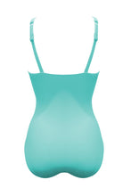 Load image into Gallery viewer, Pour Moi Free Spirit Twist Front Tummy Control Swimsuit - Aqua
