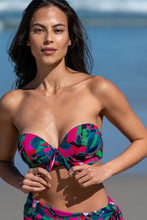 Load image into Gallery viewer, Pour Moi Heatwave Strapless Lightly Padded Bikini Set - Black Multi
