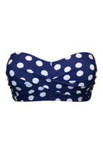 Load image into Gallery viewer, Pour Moi Santa Monica Non-Wired Strapless Bandeau Bikini Set - Navy/White
