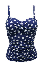 Load image into Gallery viewer, Pour Moi Santa Monica Non-Wired Strapless Tankini - Navy/White
